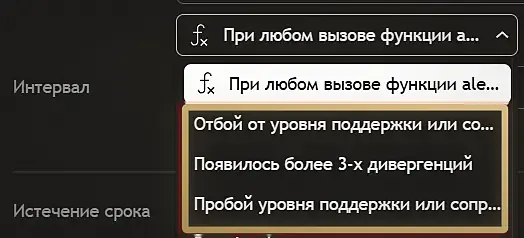 раскрытый список: отскок от уровня, дивергенции, пробой уровня