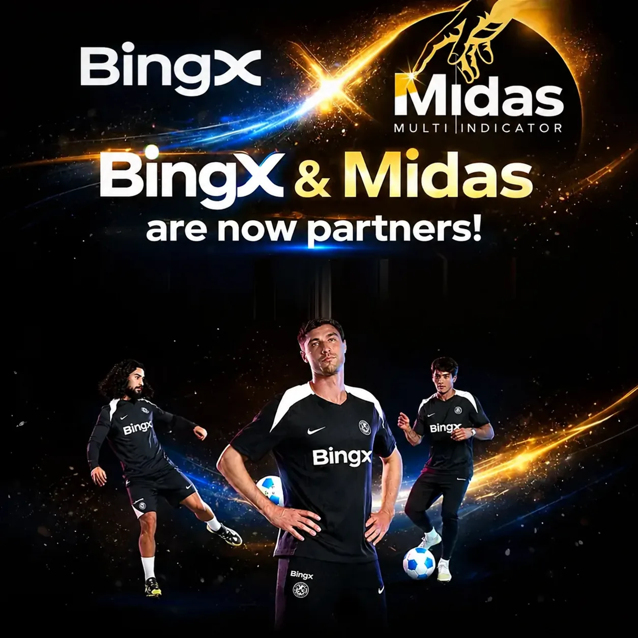 Banner zur Partnerschaft zwischen BingX und Midas