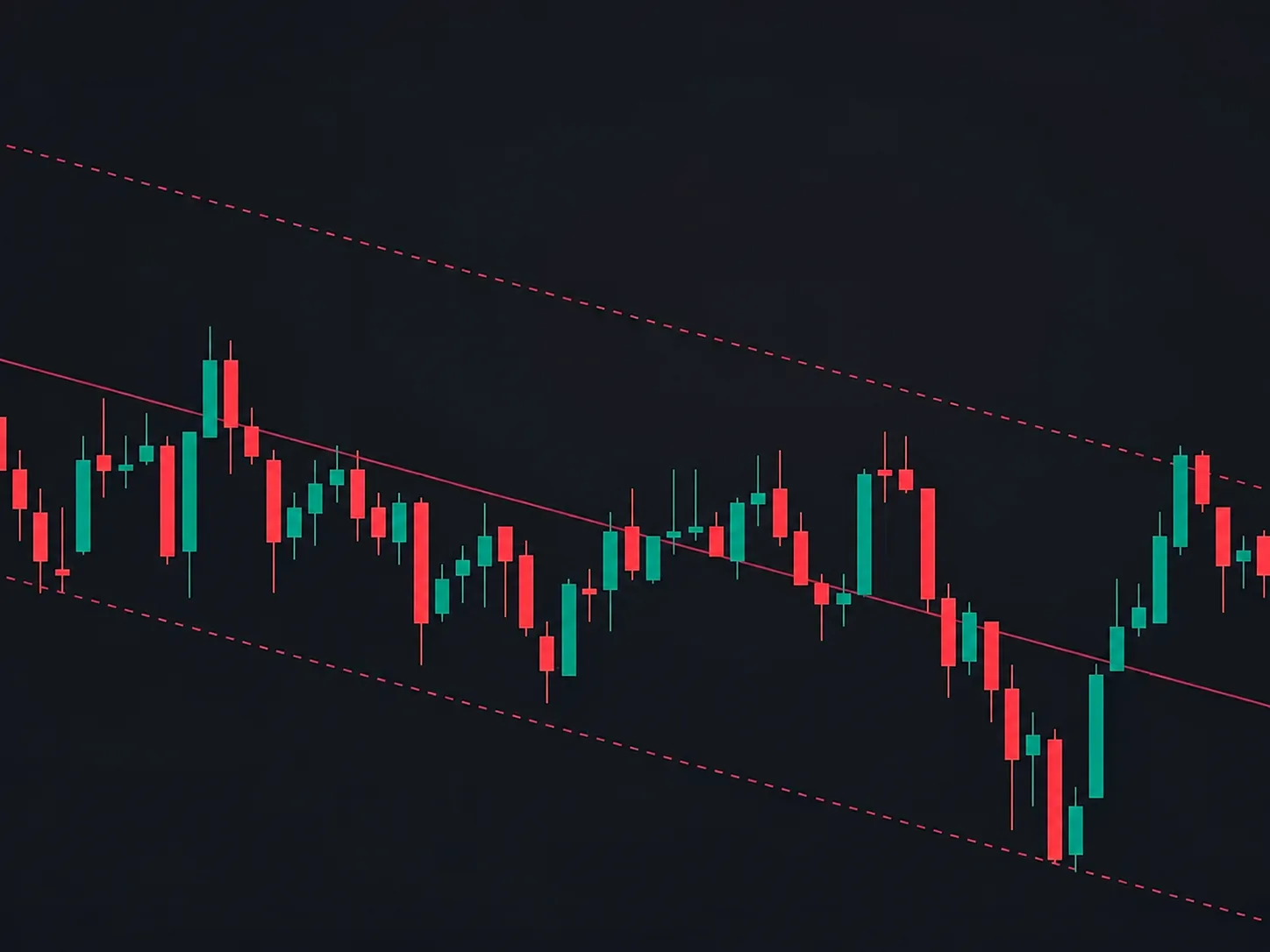 차트의 초록색 상승 채널