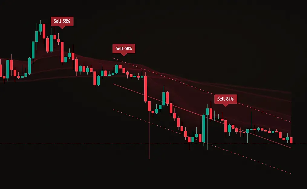 с фильтром по каналу Buy остаются только при зелёном канале, Sell - при красном