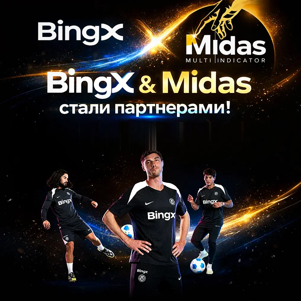 баннер партнёрства BingX и Midas