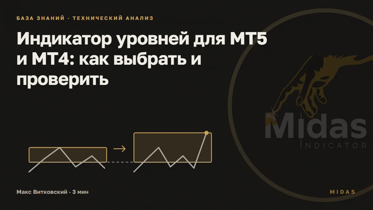 Обложка статьи «Индикатор уровней для MT5 и MT4: как выбрать и проверить»: две условные зоны на одинаковом масштабе: после нового максимума верхняя граница правой зоны выше, нижняя остаётся на прежнем уровне